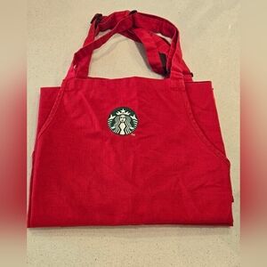Starbucks Barista Holiday Red Apron